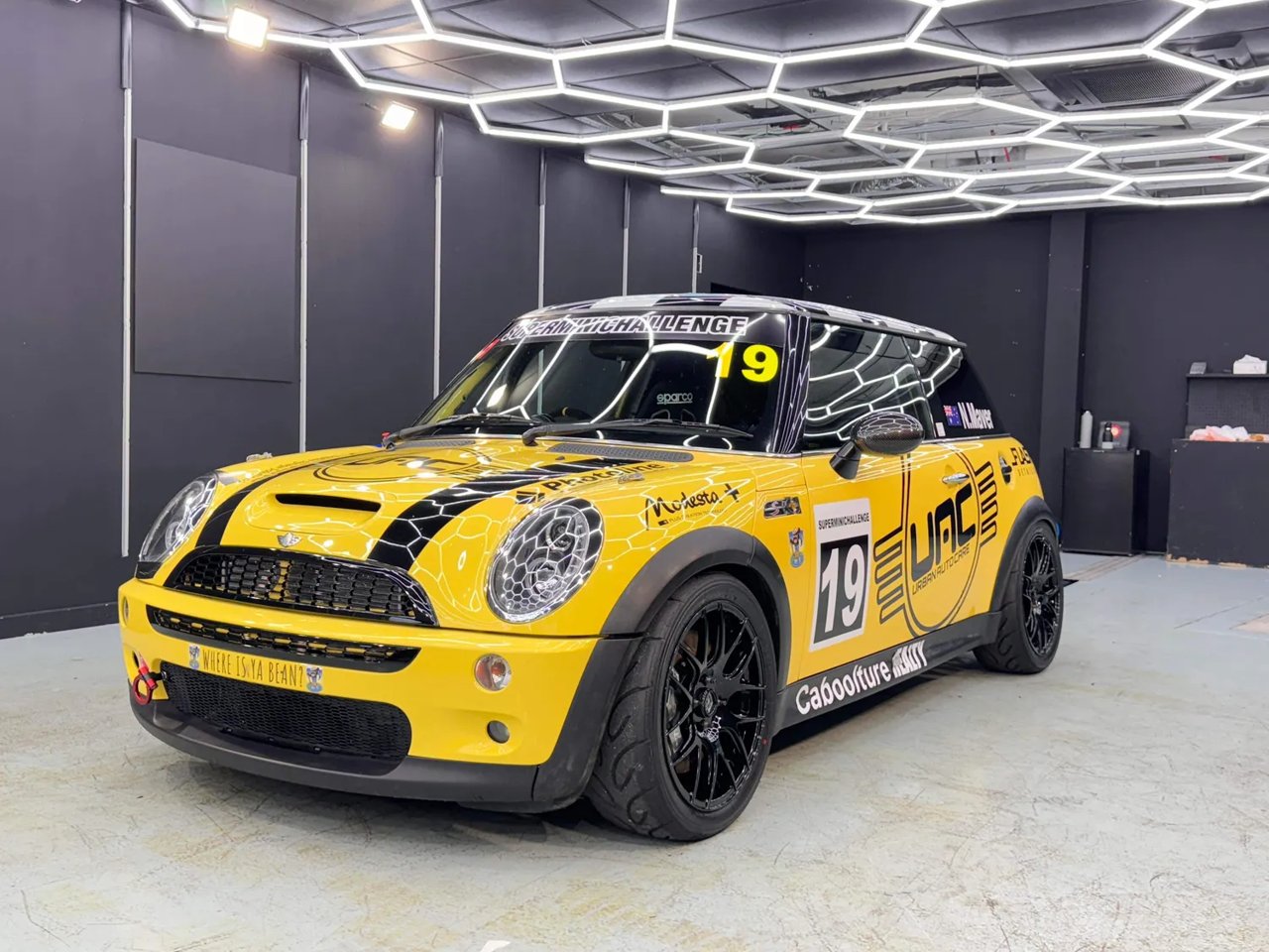 SuperMini Challenge BMW R53 Cooper S race car